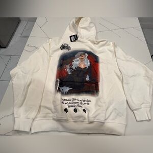 Darc Sport Cream Graphic Hoodie for Men